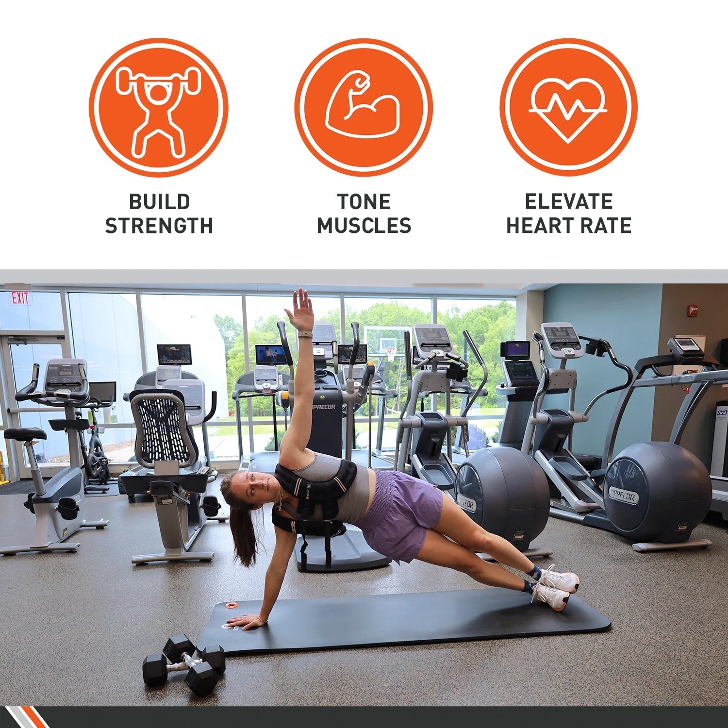 Weighted Vest, 10 Lb. - Adjustable Fitness Vest for Strength Training, Running, Walking, and Endurance Workouts