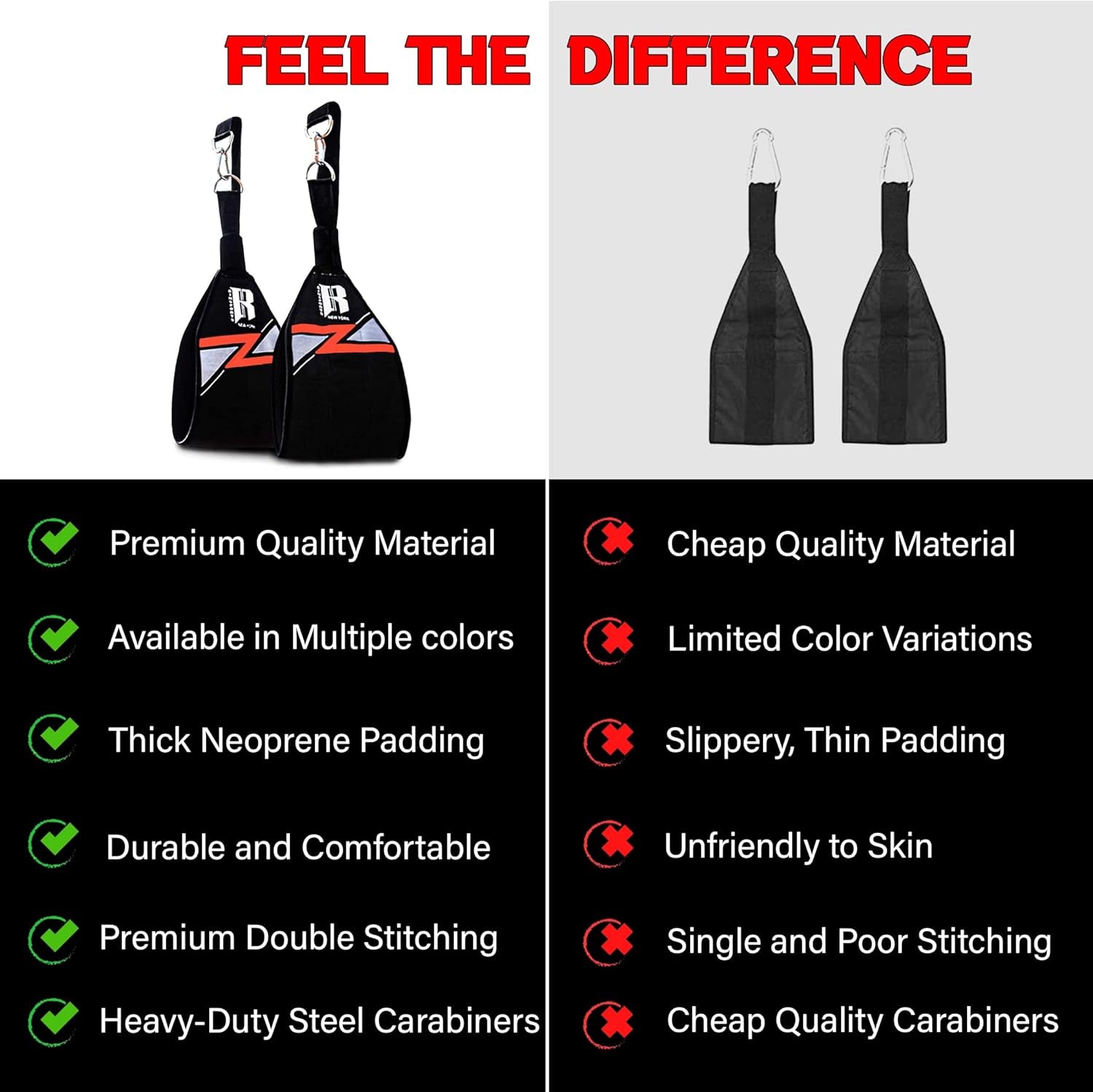 Hanging Ab Strap - Abdominal Sling - Pull up Straps - Sit up Straps - Hanging Bar for Exercise