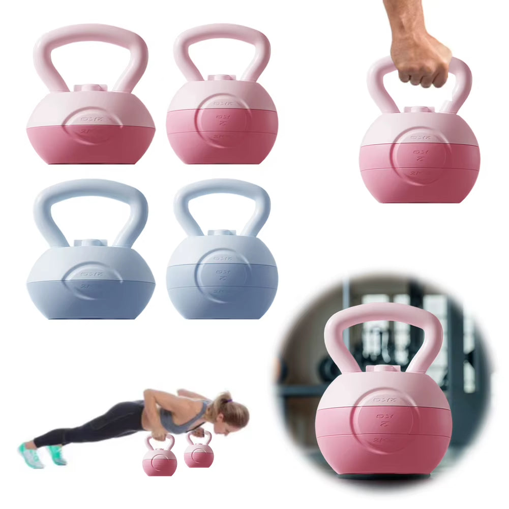 Water-Filled Kettlebell Kettlebell Weights anti Slip Grip Dumbbell Weights Adjustable Weights Hand Weights for Strength Training